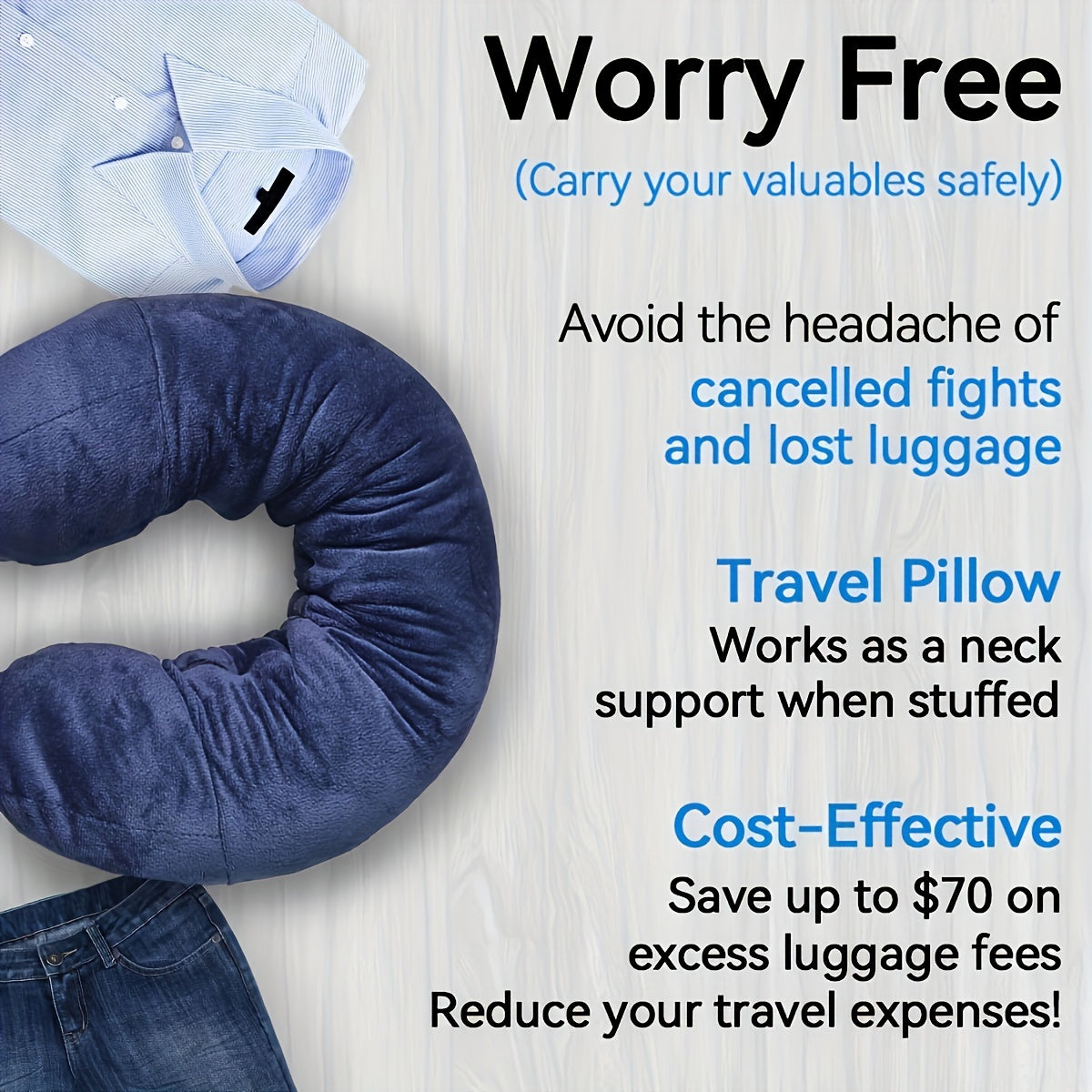 Convertible Travel Pillow – Storage & Comfort in One