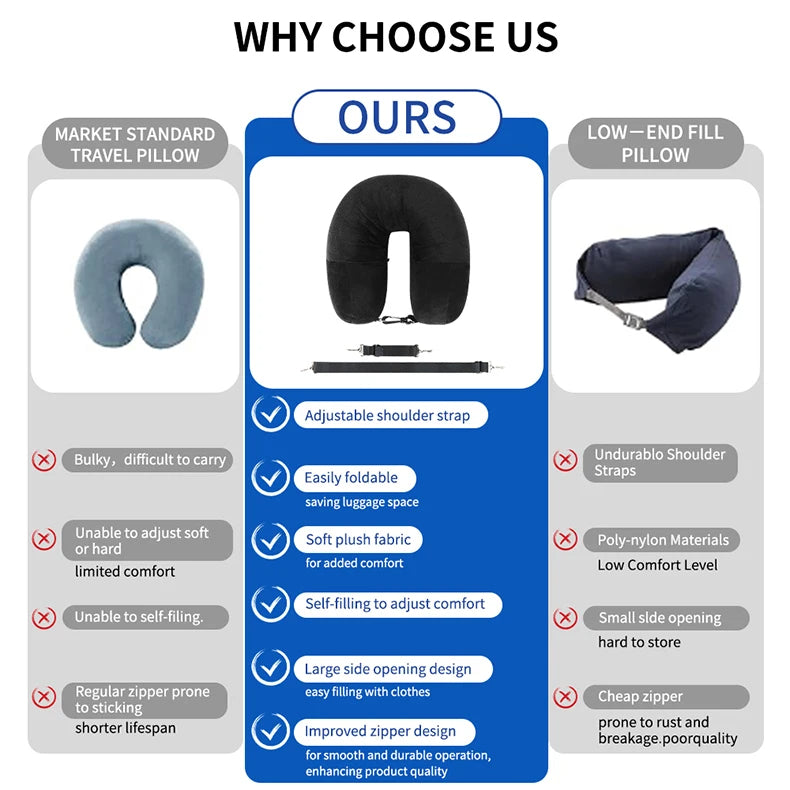 Convertible Travel Pillow – Storage & Comfort in One