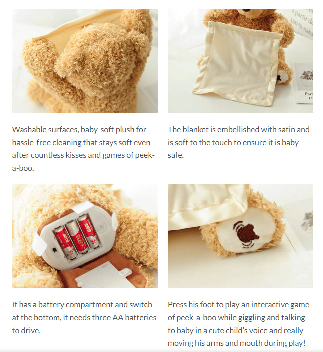 Peekaboo Talking Plush Bear