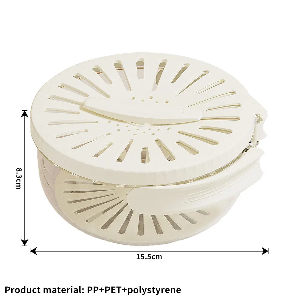 Drain Basket with Lid – Fruit & Rice Washer, Storage Bowl with Handle