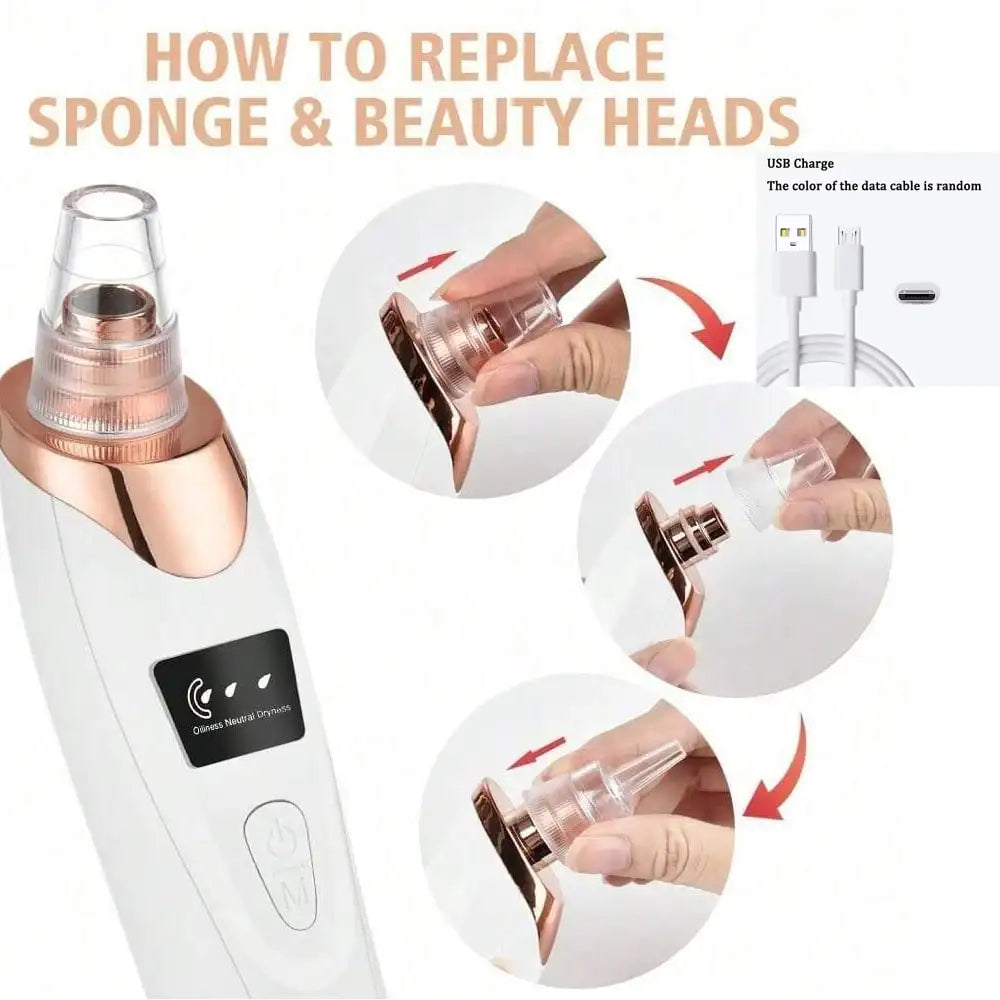 Electric Blackhead Remover Pore Vacuum – Facial Cleaner