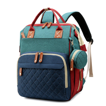 Shopeiz Multifunctional Diaper Bag Backpack with Changing Station
