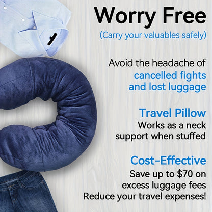 Convertible Travel Pillow – Storage & Comfort in One
