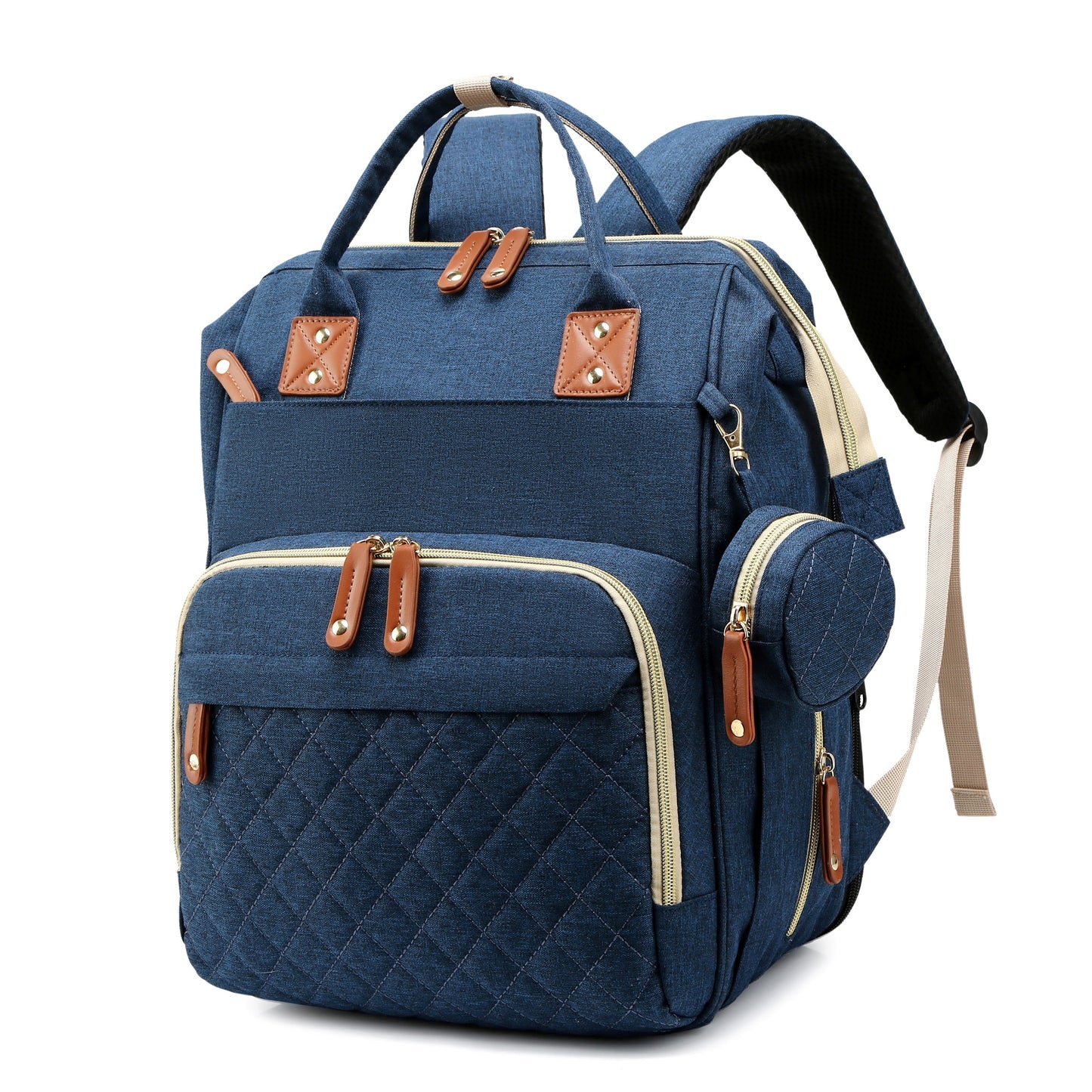Shopeiz Multifunctional Diaper Bag Backpack with Changing Station