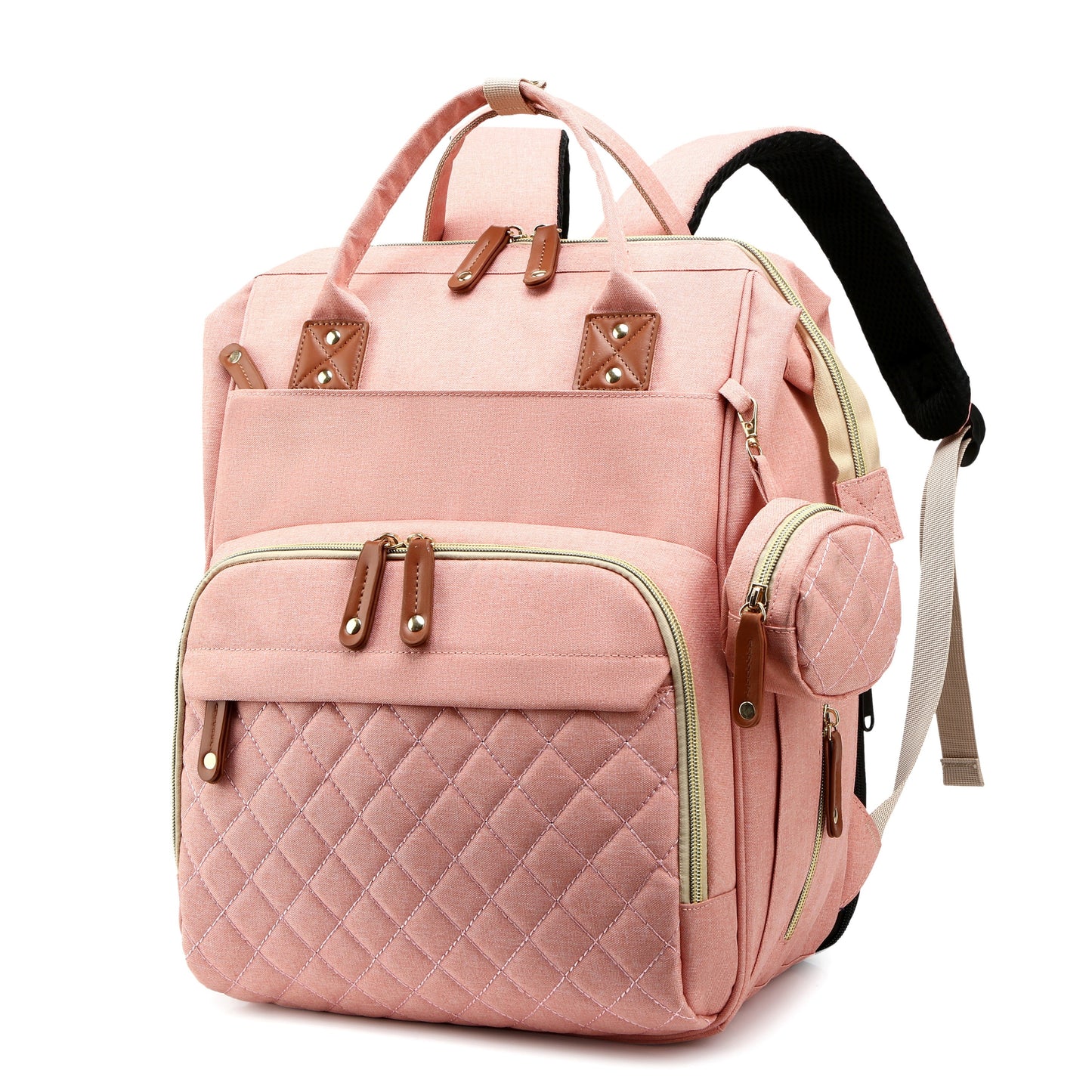 Shopeiz Multifunctional Diaper Bag Backpack with Changing Station