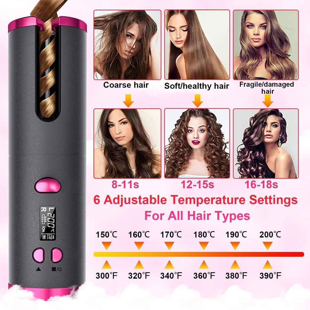 Cordless Auto Hair Curler