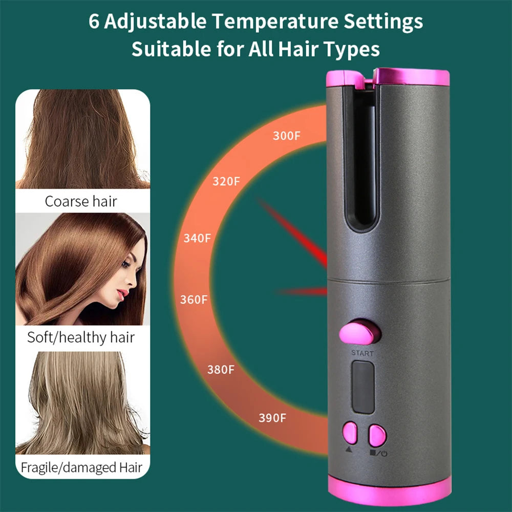 Cordless Auto Hair Curler