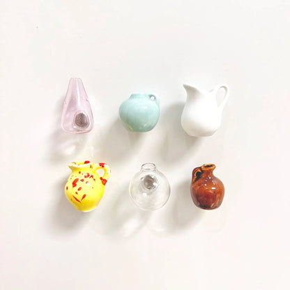 Mini Ceramic Fridge Magnet Vase