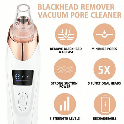 Electric Blackhead Remover Pore Vacuum –  Facial Cleaner