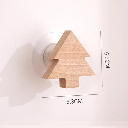 1pc Cute Wood Wall Hook – Animal Design Accent