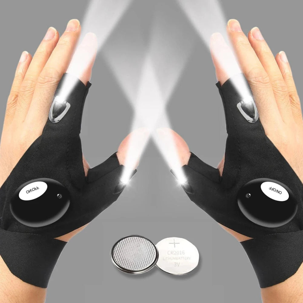 LED Fingerless Gloves