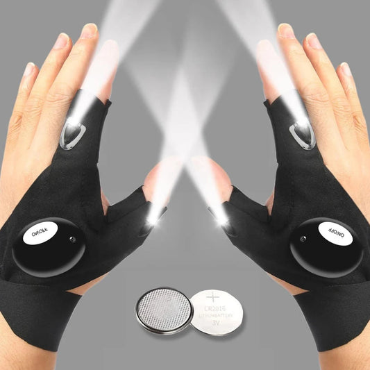 LED Fingerless Gloves