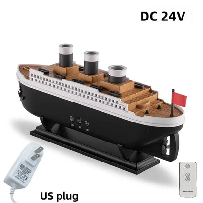Titanic Ship Model Aromatherapy Humidifier with Remote Control