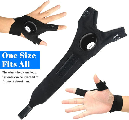 LED Fingerless Gloves