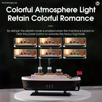 Titanic Ship Model Aromatherapy Humidifier with Remote Control