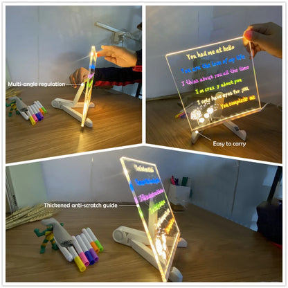 LED Message Board with Night Light