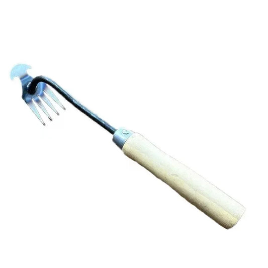 Weeding Artifact Tool – Steel 4-Tooth Hand Weed Puller for Garden