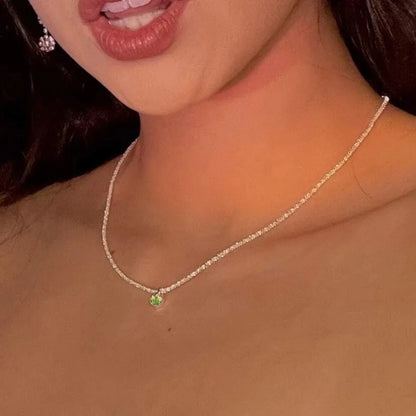 Sparkling Silver Choker Necklaces
