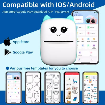 Mini Portable Cat Thermal Printer