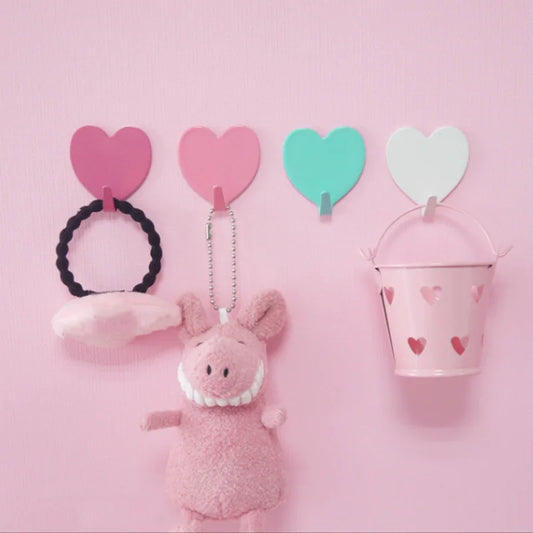 Heart Clip Wall Hooks – No-Drill Hanging Solution
