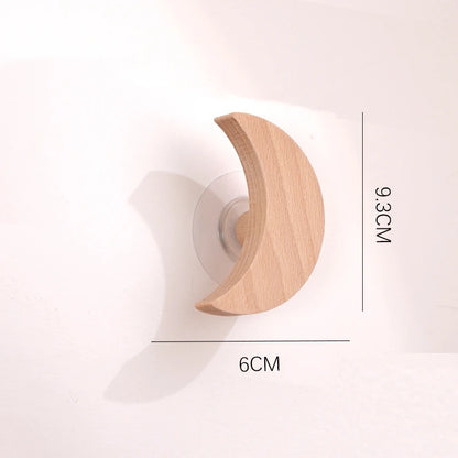 1pc Cute Wood Wall Hook – Animal Design Accent