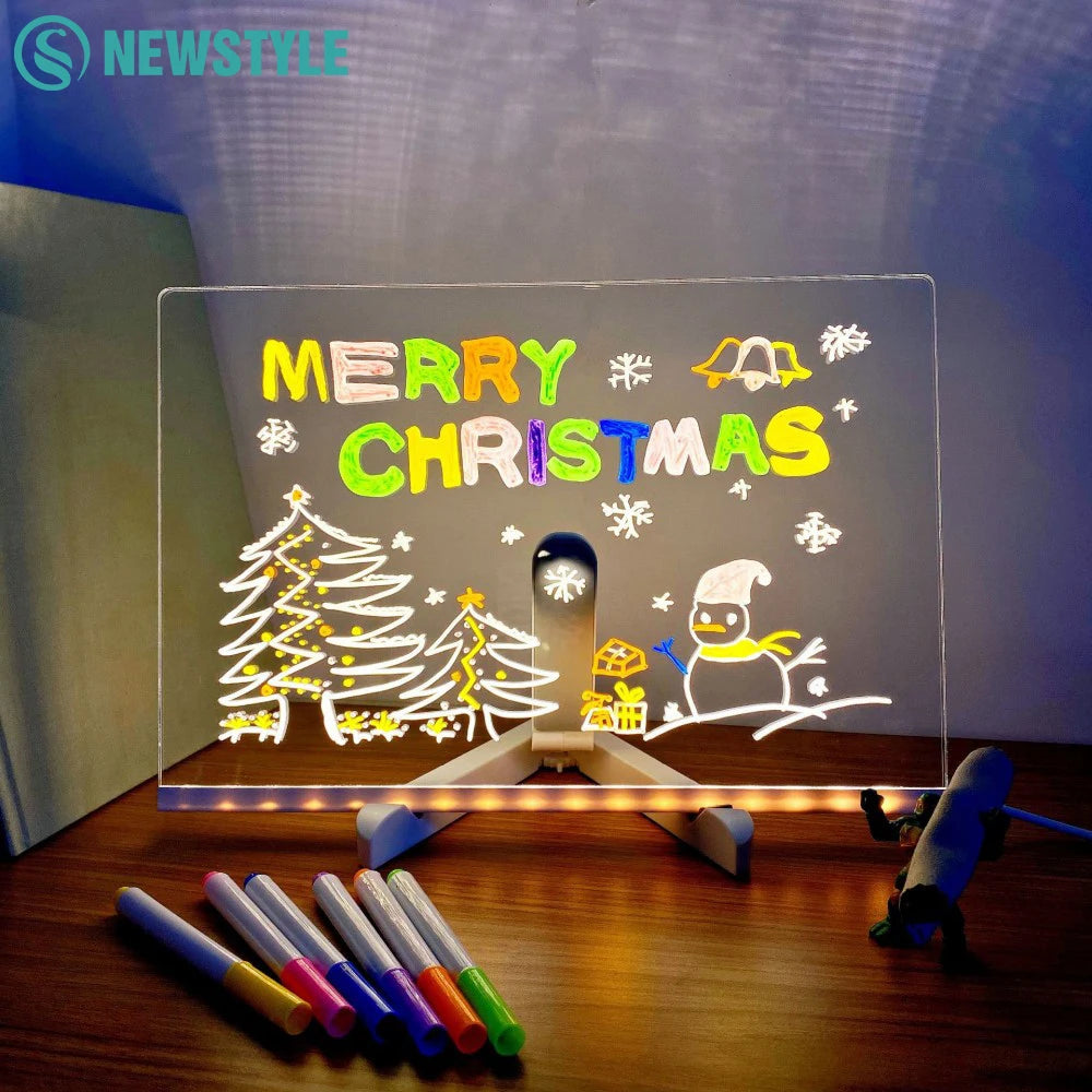 LED Message Board with Night Light