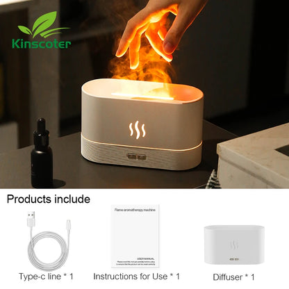 Aroma Flame Mist Lamp – Cool Air Diffuser & Humidifier