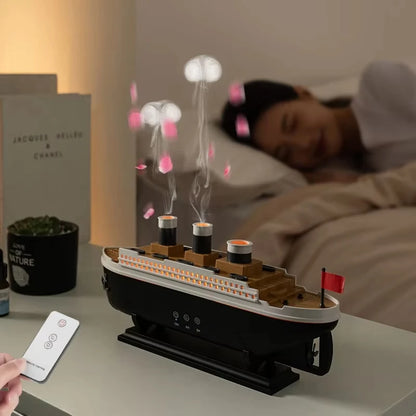 Titanic Ship Model Aromatherapy Humidifier with Remote Control