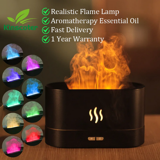 Aroma Flame Mist Lamp – Cool Air Diffuser & Humidifier