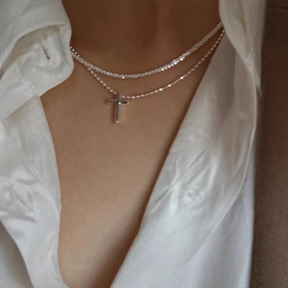 Sparkling Silver Choker Necklaces