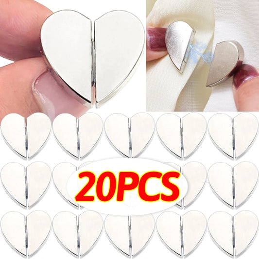 Heart-Shaped Magnetic Curtain Clips