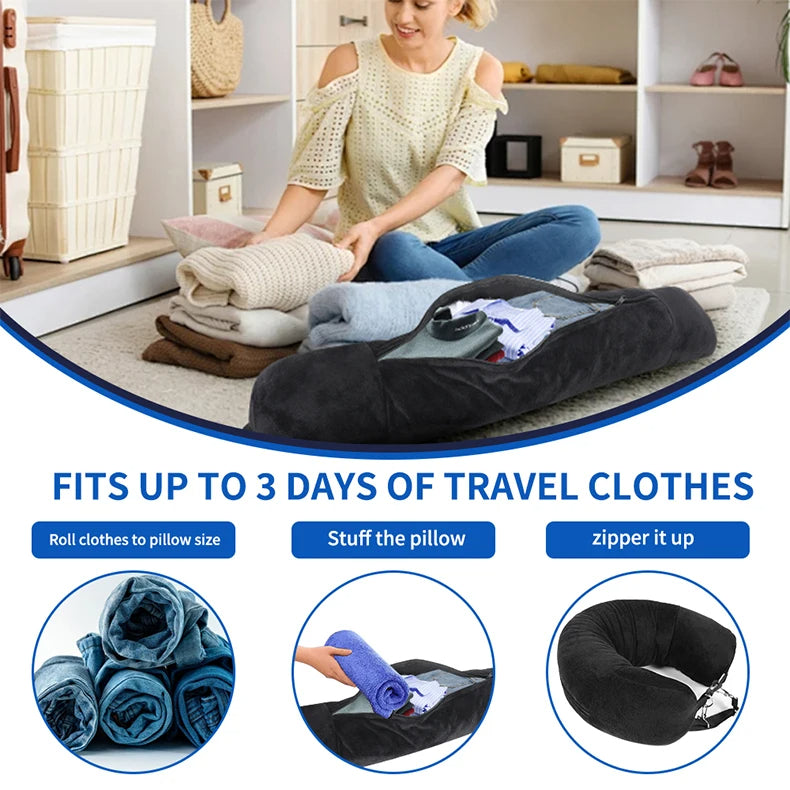 Convertible Travel Pillow – Storage & Comfort in One